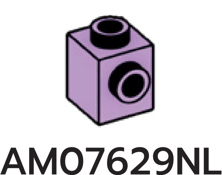 Brick Modified 1 x 1 w/ Stud on 1 Side & Open Top & Back