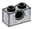 Brick 1 x 2 with hole in Gray, Steel