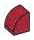 Slope Brick 1 x 1 with half-curved top in Red, Dark (Flake)
