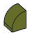 Slope Brick 1 x 1 with half-curved top