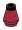Cone 1 x 1 with open top in Red, Dark (Flake)