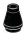 Cone 1 x 1 with open top in Black