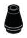 Cone 1 x 1 with open top in Black (Metallic)