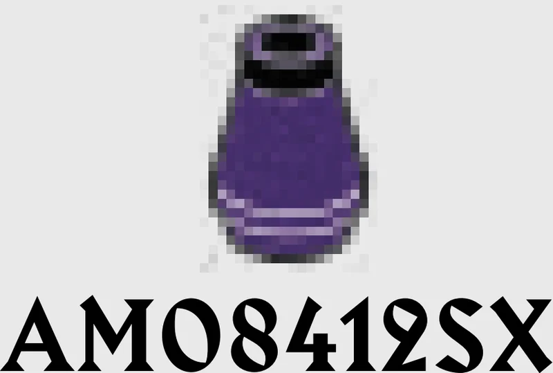 Cone 1 x 1 with open top in Purple, Byzantium (Metallic)