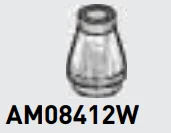 Cone 1 x 1 with open top in Clear (Translucent)