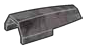 Slope panel 2 x 4 double tapered in Gray, Dark (Metallic Camo)