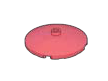 Brick Round 4 x 4 Dome two-thirds-height with stud in Red