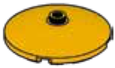 Brick Round 4 x 4 Dome two-thirds-height with stud
