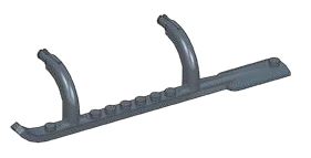 Vehicle body: helicopter landing skid, left in Black