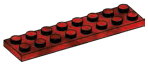 Plate 2 x 8 in Red (Camo)
