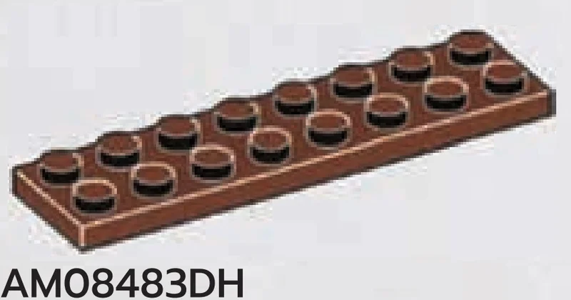 Plate 2 x 8 in Brown
