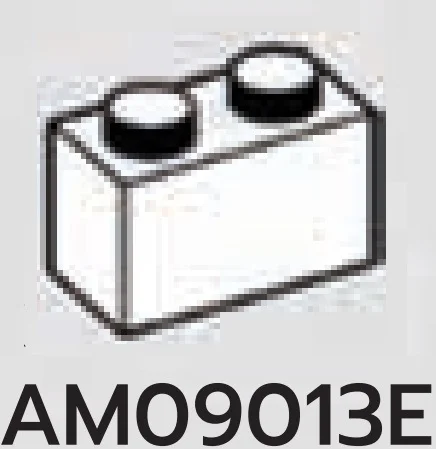 Brick 1 x 2 in White