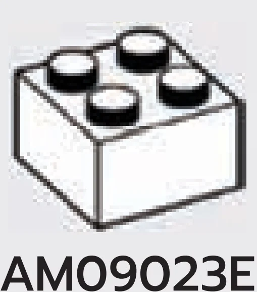 Brick 2 x 2 in White