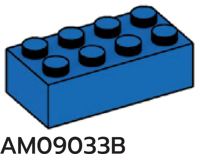 Brick 2 x 4 in Blue
