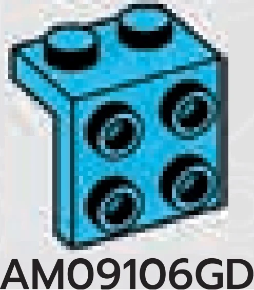 Bracket 1 x 2 - 2 x 2 with studs