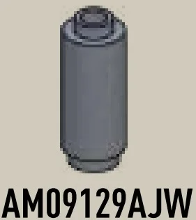 Brick Round 1 x 2 x 1 in Gray, Dark Camo (Metallic)
