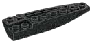 Wedge 2 x 8 double, left, inverse in Metal, Gunmetal (Metallic)