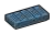 Tile Textured 1 x 2 with lateral notches in Gray, Dark Smoke