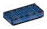 Tile Textured 1 x 2 with lateral notches in Blue, Cyan (Translucent)