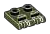 Hinge plate 2 x 2 with 5 fingers