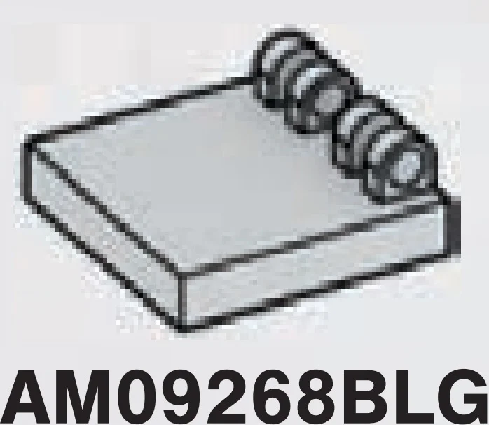 Hinge tile 2 x 2 with 4 fingers in Gray, Dull