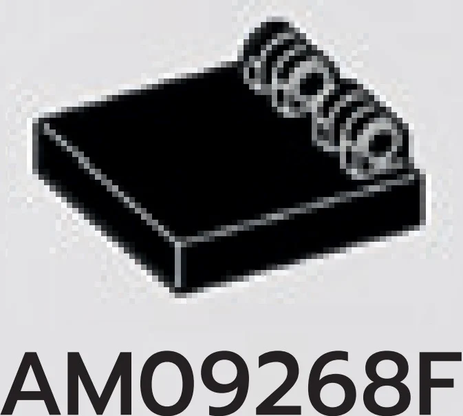 Hinge tile 2 x 2 with 4 fingers in Black