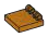 Hinge tile 2 x 2 with 4 fingers in Brown, Caramel