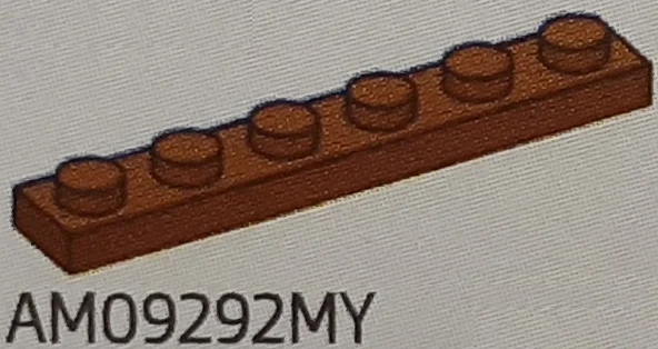 Plate 1 x 6 in Brown, Milk Chocolate