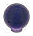 Fixture: ball 3 x 3 x 3 on 1 x 1 round plate in Purple, Rich (Translucent)