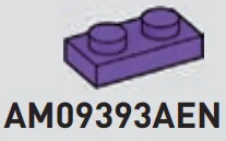 Plate 1 x 2 in Magenta, Rich