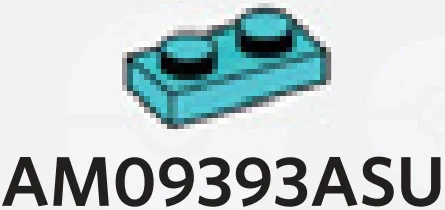 Plate 1 x 2 in Teal