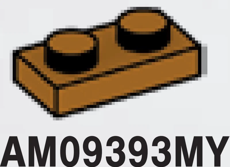Plate 1 x 2 in Brown, Milk Chocolate