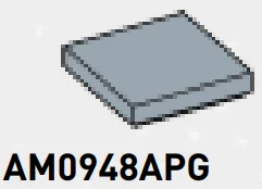 Tile 2 x 2 in Gray, Steel