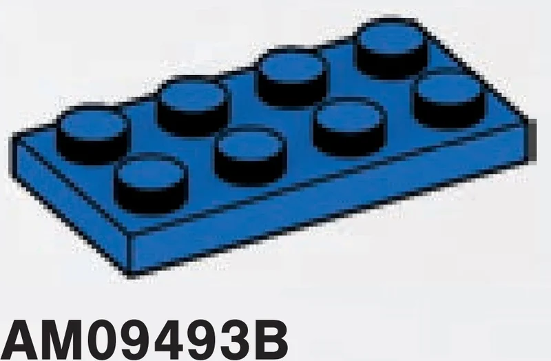 Plate 2 x 4 in Blue