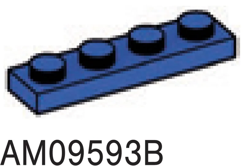 Plate 1 x 4 in Blue