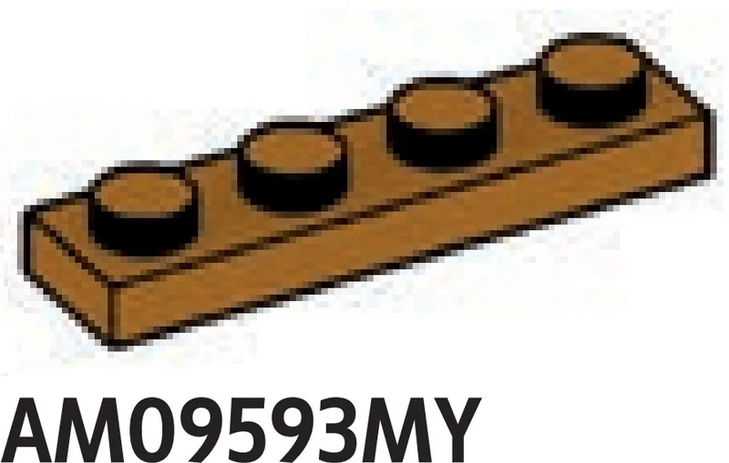 Plate 1 x 4 in Brown, Milk Chocolate