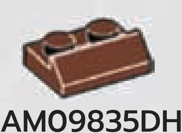 Slope plate 2 x 1 in Brown