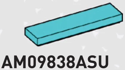 Tile 1 x 4 in Teal