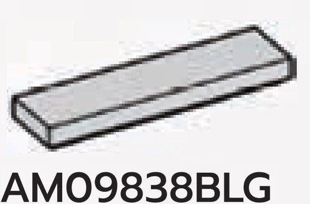 Tile 1 x 4 in Gray, Dull