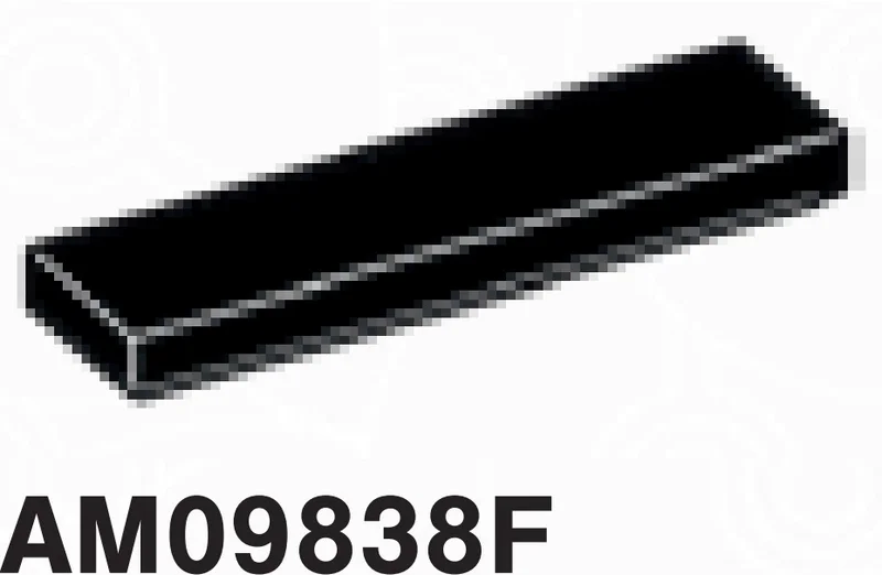 Tile 1 x 4 in Black