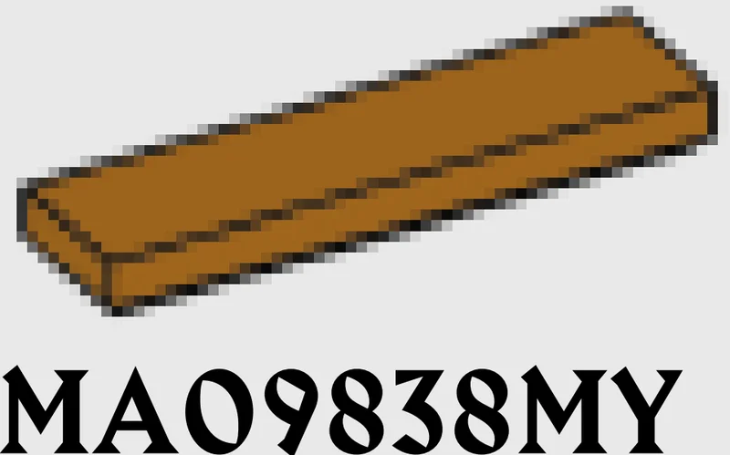 Tile 1 x 4 in Brown, Caramel