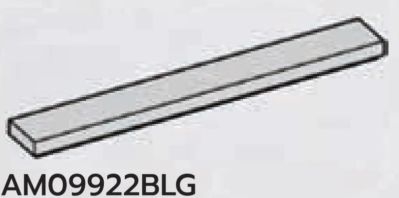Tile 1 x 8 in Gray, Dull