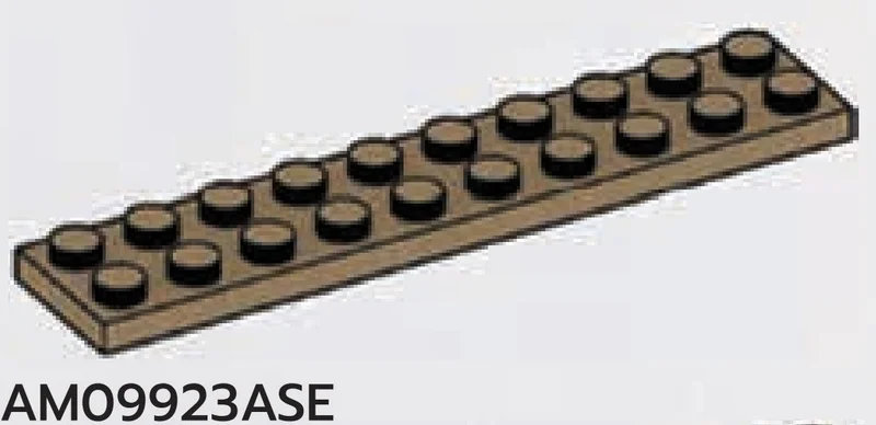 Plate 2 x 10 in Brown, Teak