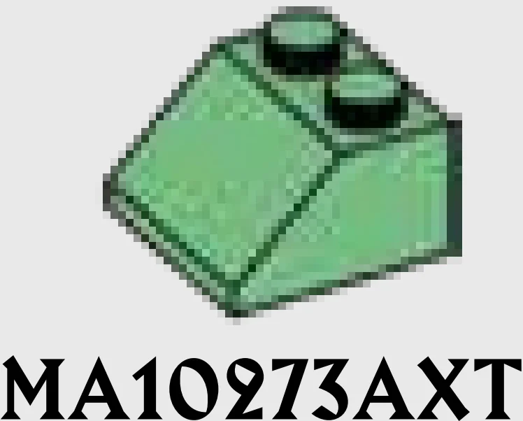 Slope Brick 45 2 x 2 in Green, Vertigris (Sand Green)