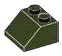 Slope Brick 45 2 x 2 in Dark Green, Military