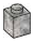 Brick 1 x 1 in Gray, Light (Camo)