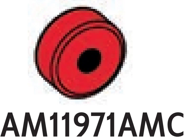 Wheel, Small: smooth tread in Red, Flame