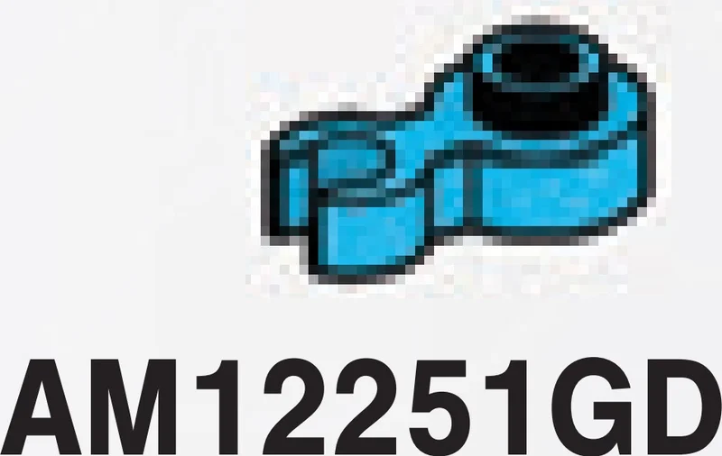 Plate 1 x 1 round with vertical clip in Blue, Rich Sky