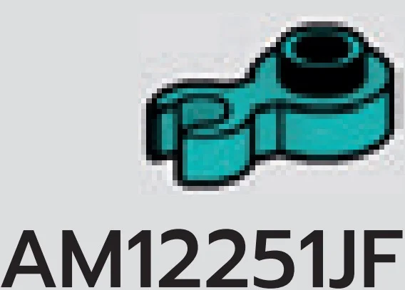 Plate 1 x 1 round with vertical clip