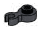 Plate 1 x 1 round with vertical clip in Metal, Iron (Metallic)